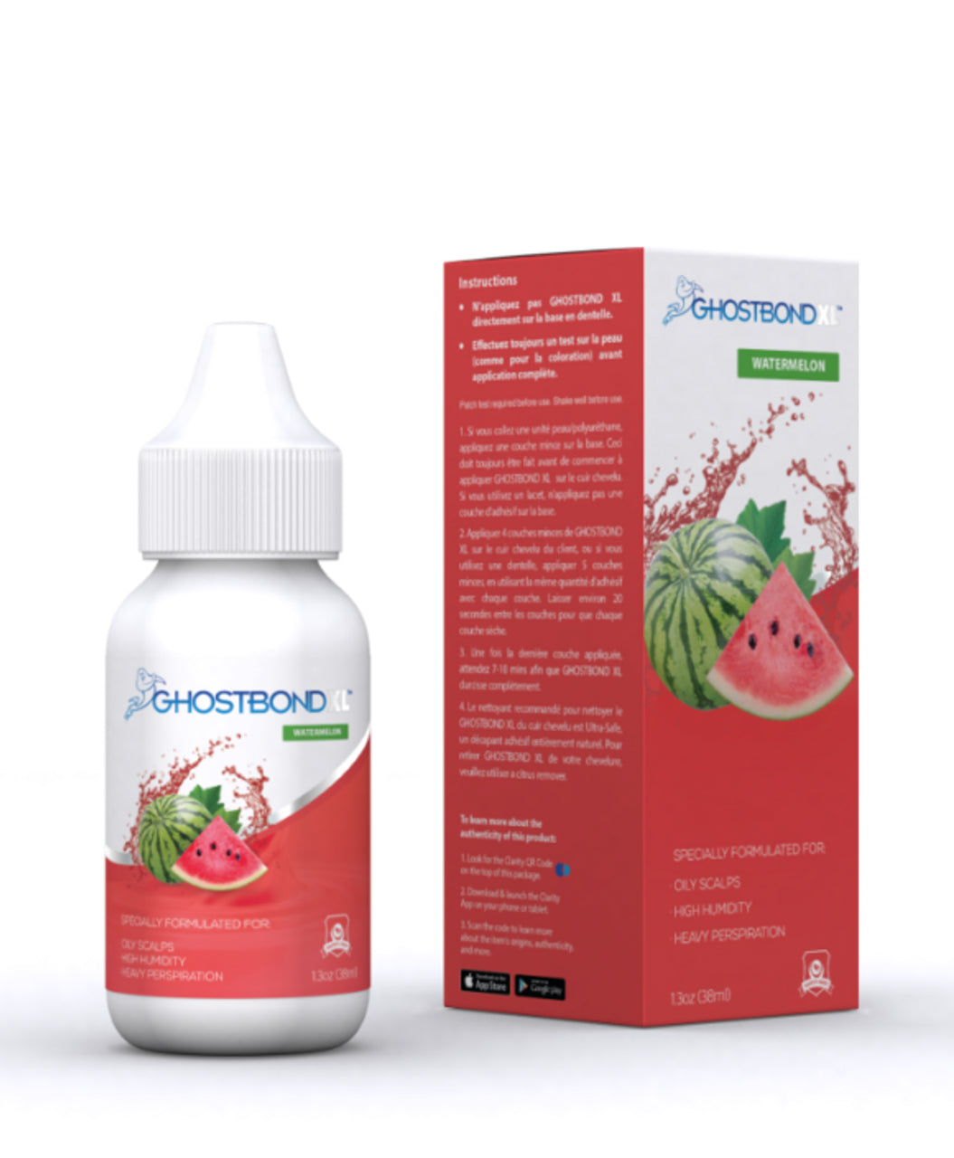 Ghost Bond XL Watermelon Hair system Adhesive Bonding Glue 1.3 oz - Reverse Generation