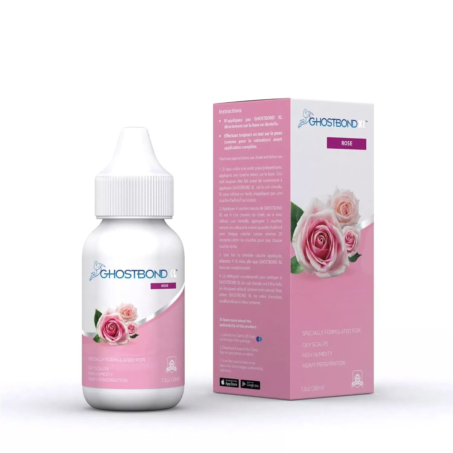 Ghost Bond XL Hair Replacement Adhesive, Rose. 1.3 oz great scent water proof wig adhesive - Reverse Generation